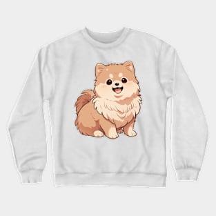 Cute Pomeranian Sitting Crewneck Sweatshirt